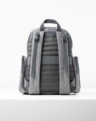 Luna Backpack Diaper Bag - Heather Grey, image 4 of 4 slides