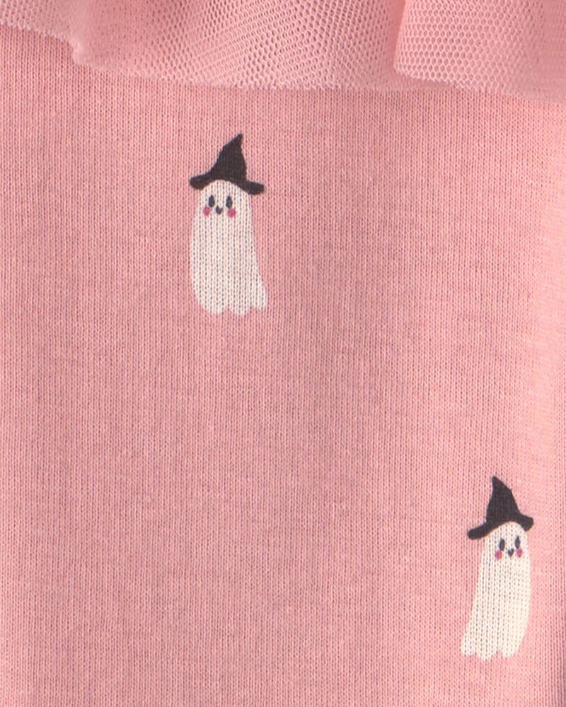 Baby Girl 2-Piece 'Mommy's Little Boo' Halloween Long-Sleeve Bodysuit & Pant Set - Cream/Pink, image 3 of 4 slides