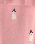 Baby Girl 2-Piece 'Mommy's Little Boo' Halloween Long-Sleeve Bodysuit & Pant Set - Cream/Pink, image 3 of 4 slides