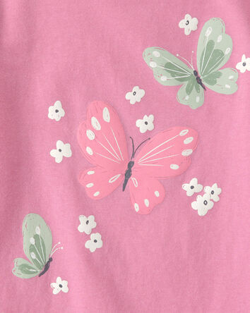 Toddler Girl Butterfly Graphic Tee - Pink, 