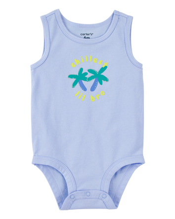Baby Chillest Lil Bro Sleeveless Bodysuit, 