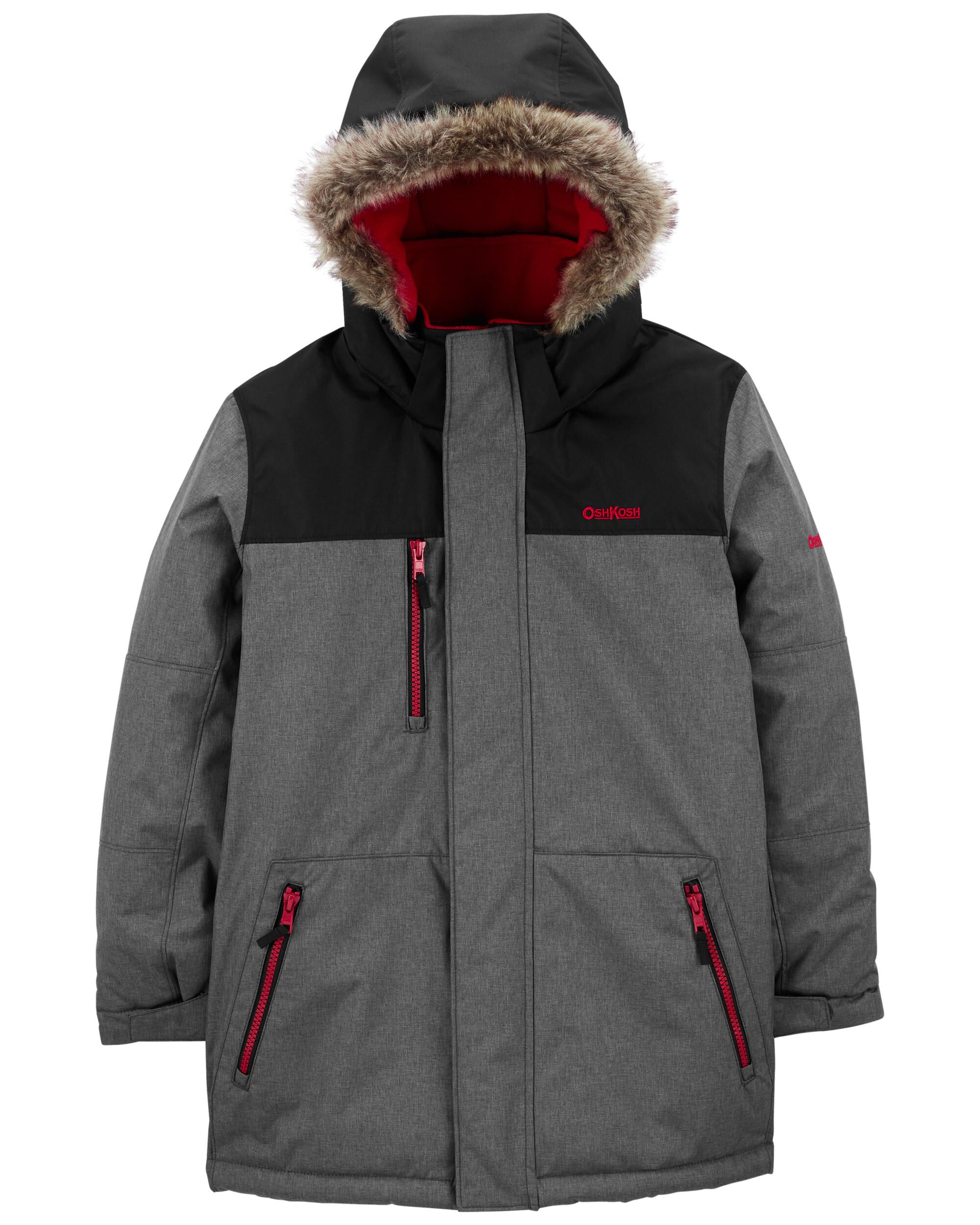 Multi Kid Heavyweight Parka with Detachable Hood Carter s Oshkosh Canada