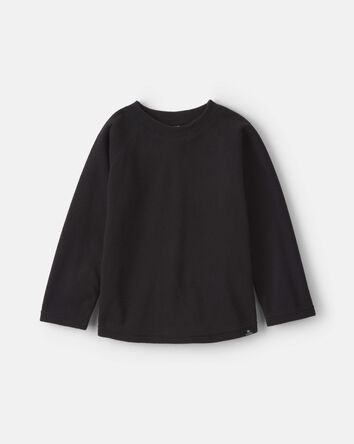 Toddler Boy Kombi Base Layer Fleece Crew Top - Black, 