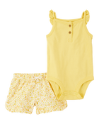 Baby 2-Piece Tank Bodysuit & Short Set, image 1 of 4 slides