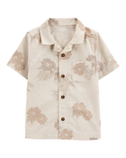 Baby Short-Sleeve Tropical Button-Down Shirt, image 1 of 3 slides