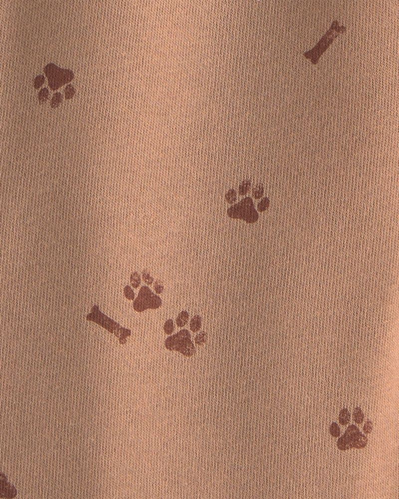 Toddler Boy 2-Piece 'My Best Friend' Dog Fleece Top & Pant Set - Cream/Brown, image 5 of 6 slides