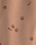 Toddler Boy 2-Piece 'My Best Friend' Dog Fleece Top & Pant Set - Cream/Brown, image 5 of 6 slides