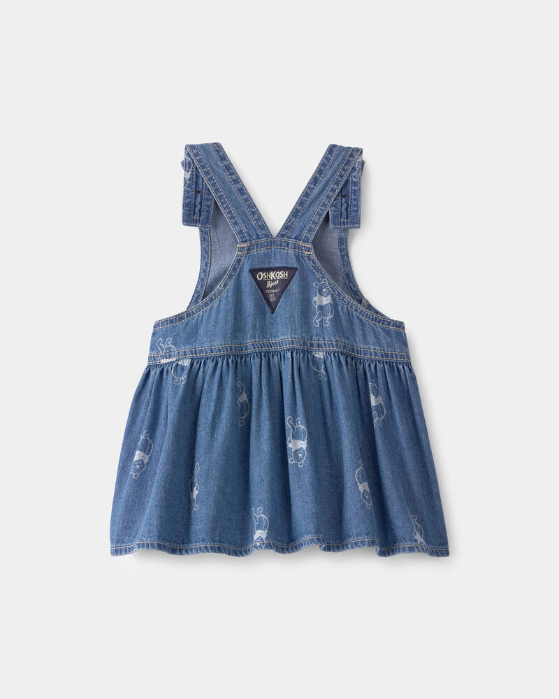 B&eacute;b&eacute; fille - Jupe-salopette crois&eacute;e en denim Winnie l&rsquo;Ourson de Disney&reg; - D&eacute;lav&eacute; moyen, image 5 sur 5 diapositives