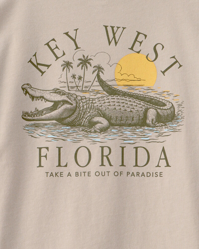 Gar&ccedil;ons - T-shirts &agrave; imprim&eacute; Key West - Beige, image 4 sur 4 diapositives
