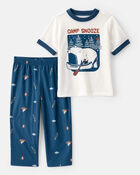 Toddler 2-Piece Camp Snooze Loose Fit Pyjamas, image 1 of 4 slides
