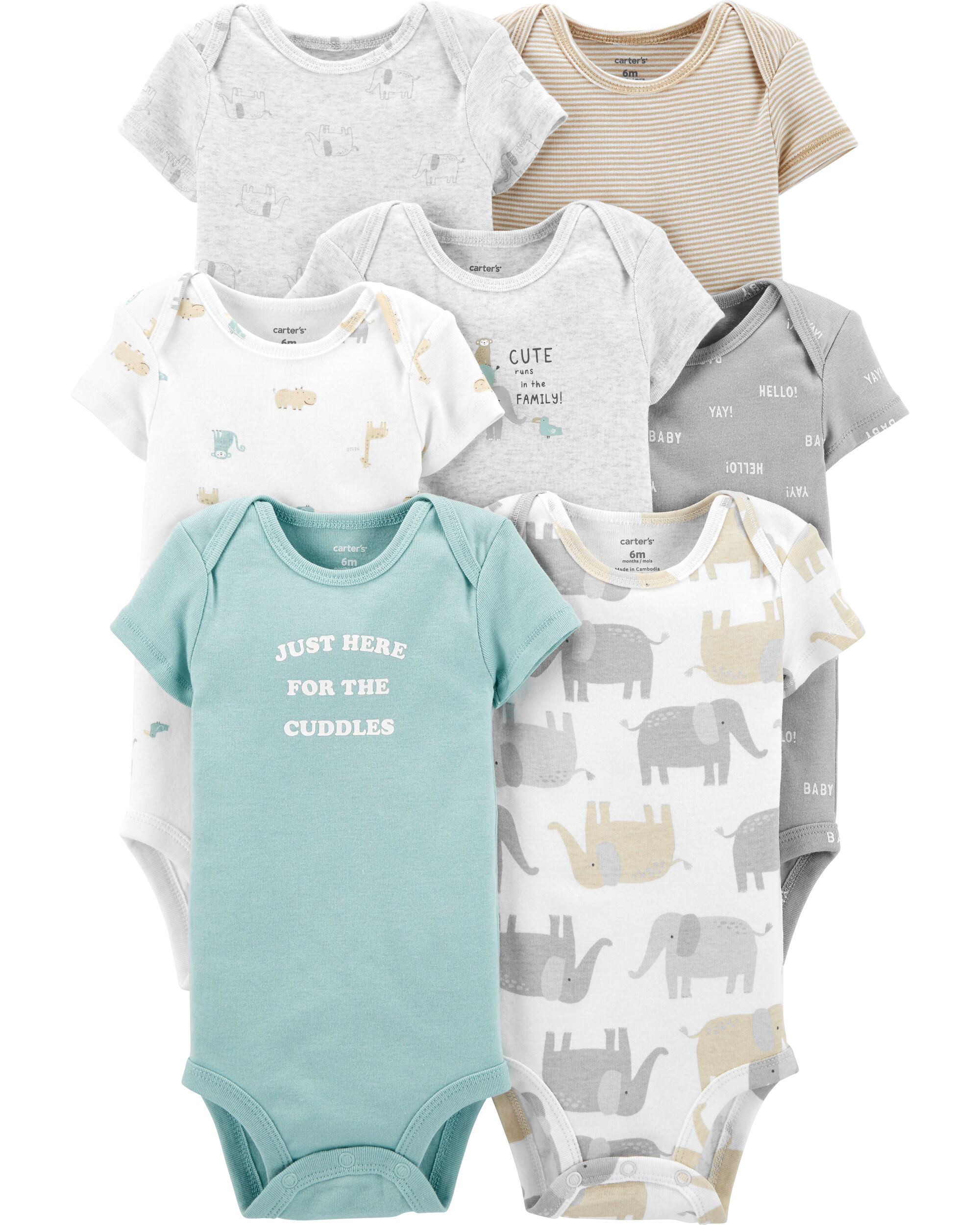 carters organic onesies