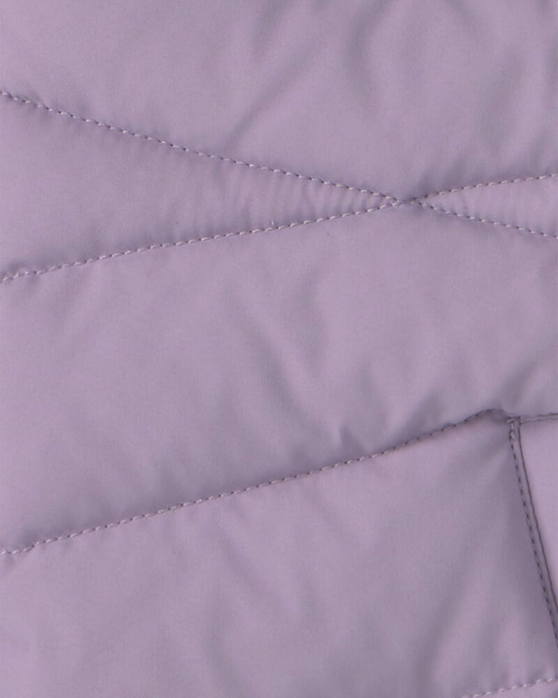 Toddler Girl Bubble Urban Jacket- Lavender, image 3 of 4 slides