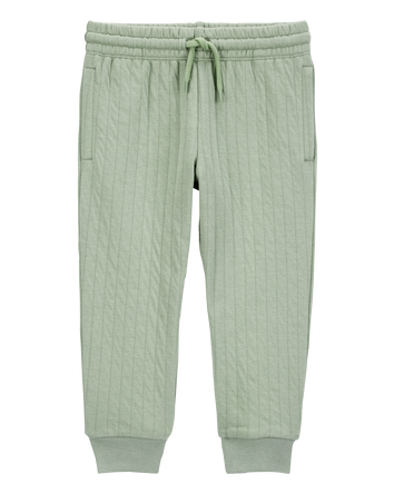 Baby Pull-On Quilted Joggers - Green, 