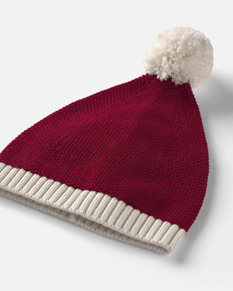 Baby Organic Cotton Santa Hat, image 2 of 2 slides