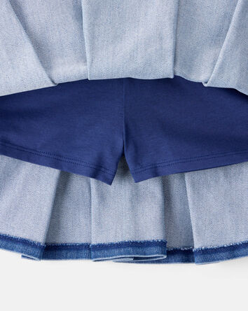 Kid Pull-On Denim Skort, 