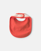 Baby 'Baby's First Halloween' Bib - Cream/Orange, image 3 of 4 slides