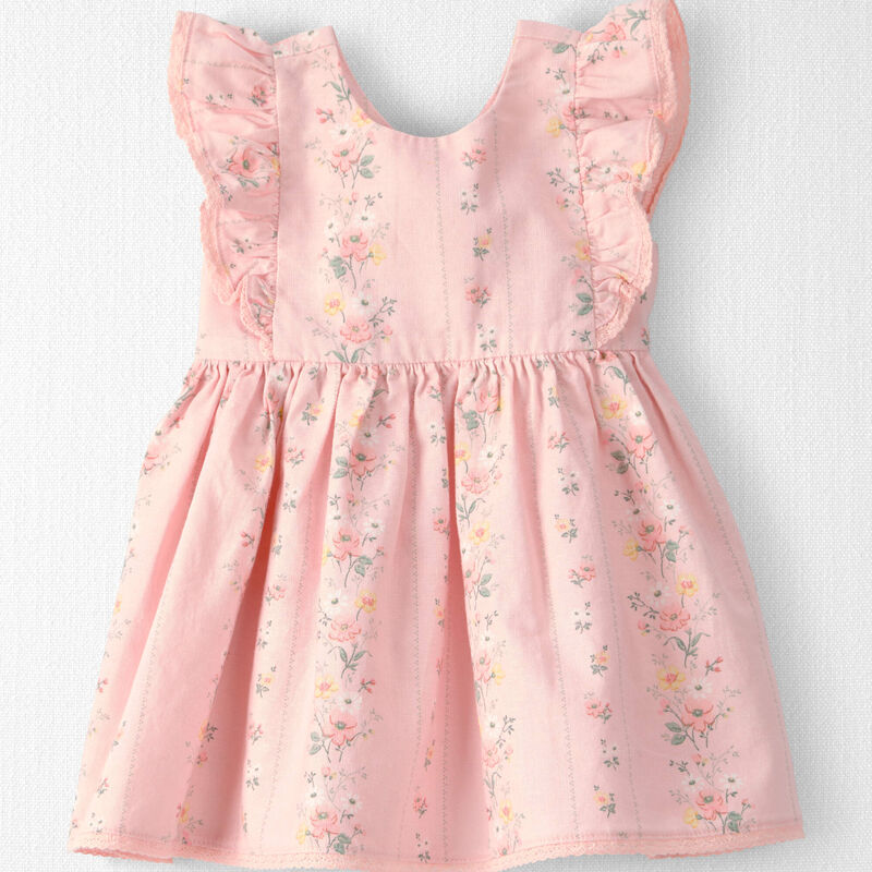 Baby Girl Ruffle Dress Made with Organic Cotton | Carter’s Oshkosh Canada