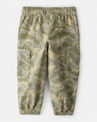 Toddler Boy Cotton Camo Fashion Cargo Pants - Green, image 2 of 5 slides