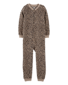 Kid 1-Piece Cheetah Print Fleece Footless Pyjamas
, image 1 of 3 slides