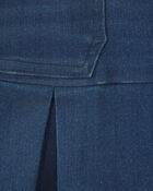 Girls Chambray Denim Skirt - Dark Wash, image 3 of 4 slides