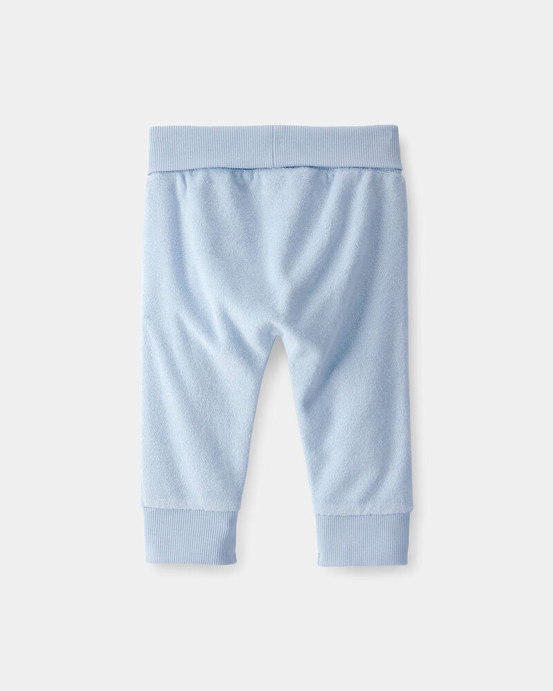 B&eacute;b&eacute; gar&ccedil;on - Pantalon en tissu &eacute;ponge - Bleu, image 2 sur 3 diapositives