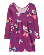 Kid Butterfly Jersey Dress, image 2 of 4 slides