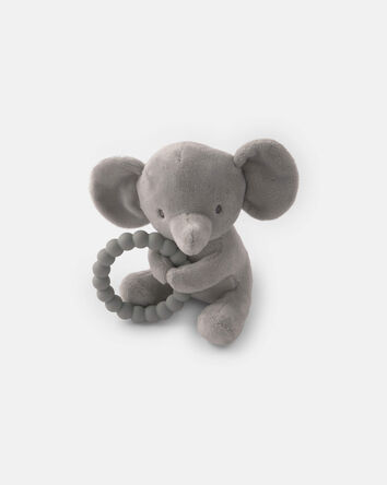 Elephant Plush With Teether, 
