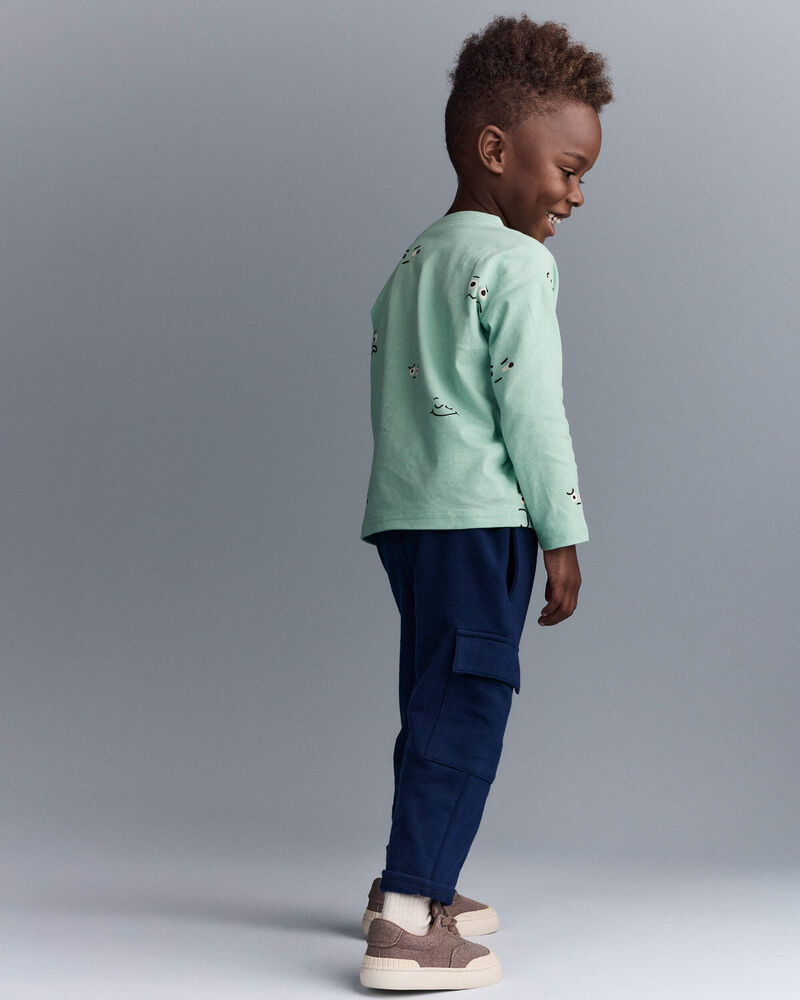 Tout-petit gar&ccedil;on - Pantalon cargo - Bleu marine, image 4 sur 7 diapositives