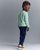 Tout-petit gar&ccedil;on - Pantalon cargo - Bleu marine, image 4 sur 7 diapositives