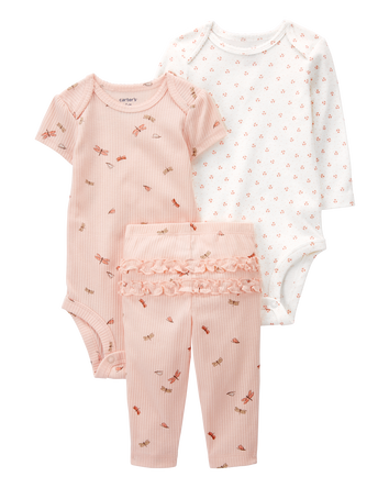 Baby 3-Piece Butterfly Little Character Set, 