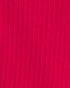 Toddler Girl Fourth Of July Ribbed Bike Shorts - Red, image 3 of 4 slides