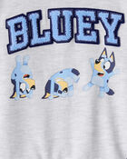 Tout-petit - Chandail en jersey bouclette de couleur contrastante Bluey - Gris, image 3 sur 3 diapositives