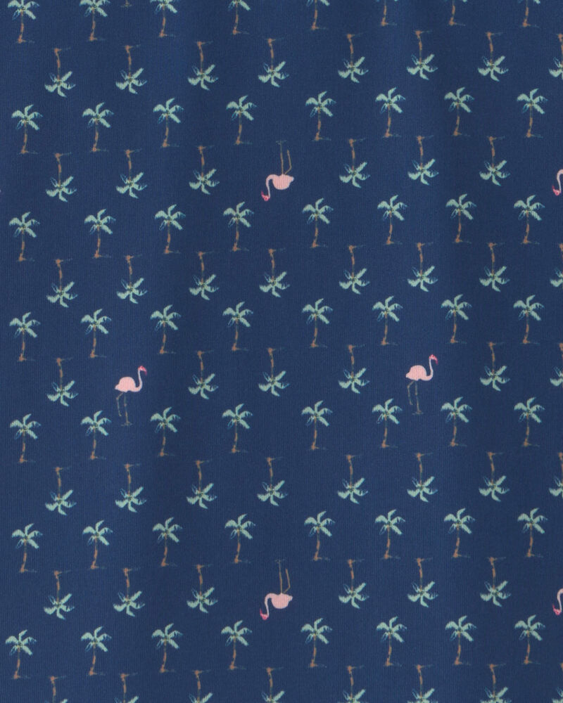 Boys Flamingo Active Polo Shirt - Blue, image 2 of 3 slides