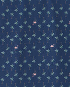 Boys Flamingo Active Polo Shirt - Blue, image 2 of 3 slides