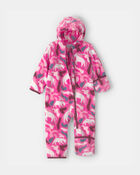 Baby Girl Columbia&trade; 1-Piece Fleece Bunting - Pink, image 2 of 3 slides