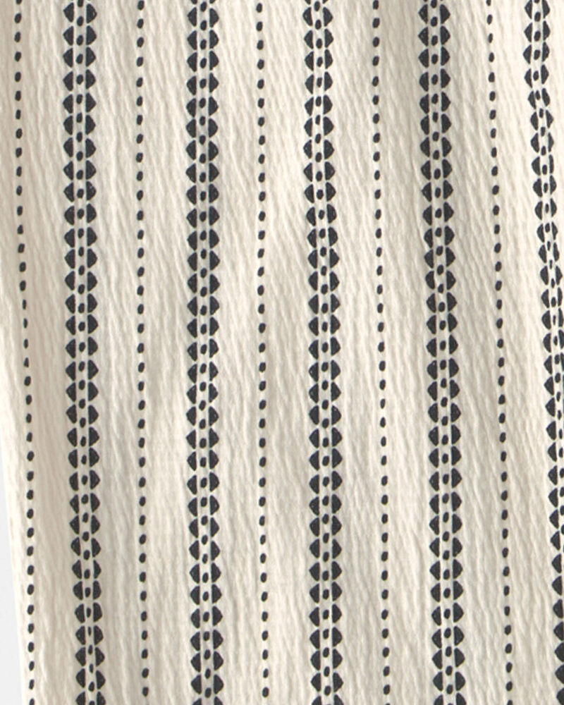 Girls Striped Pants - Ivory, image 3 of 4 slides