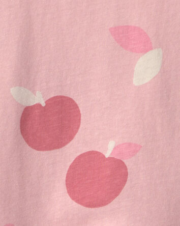 Toddler Girl Apple Long Sleeve Top - Pink, 