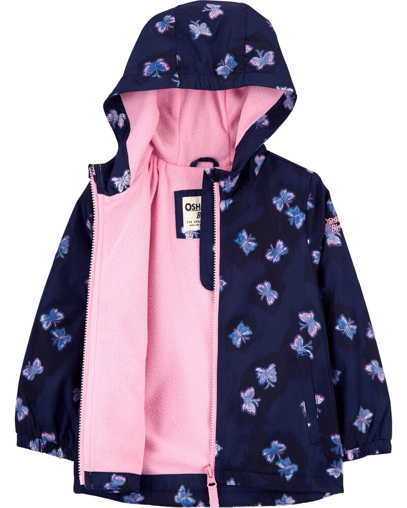 Colour Changing Butterfly FleeceLined Rain Jacket