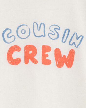 Toddler Cousin Crew Short-Sleeve Graphic Tee -White, 