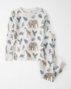 Toddler Safari Print Organic Cotton 2-Piece Pyjamas, image 1 of 4 slides
