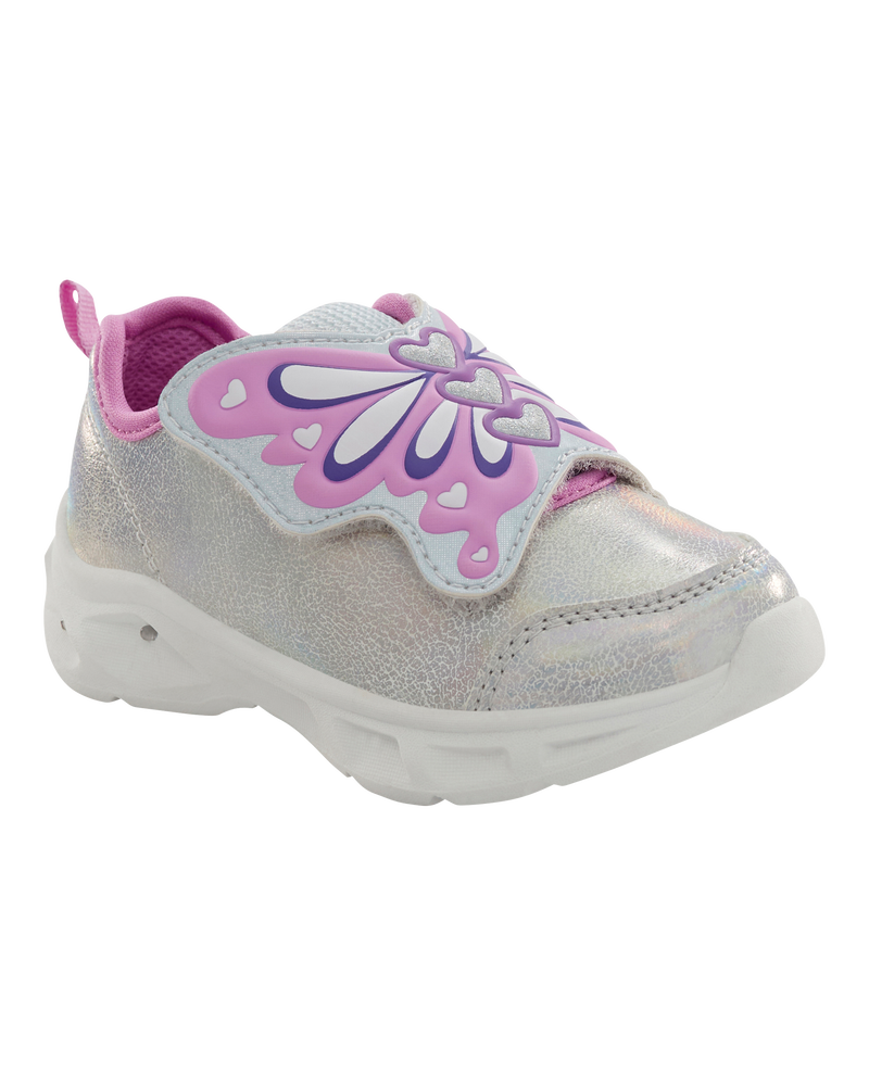Toddler Butterfly Light-Up Sneakers, image 1 of 8 slides