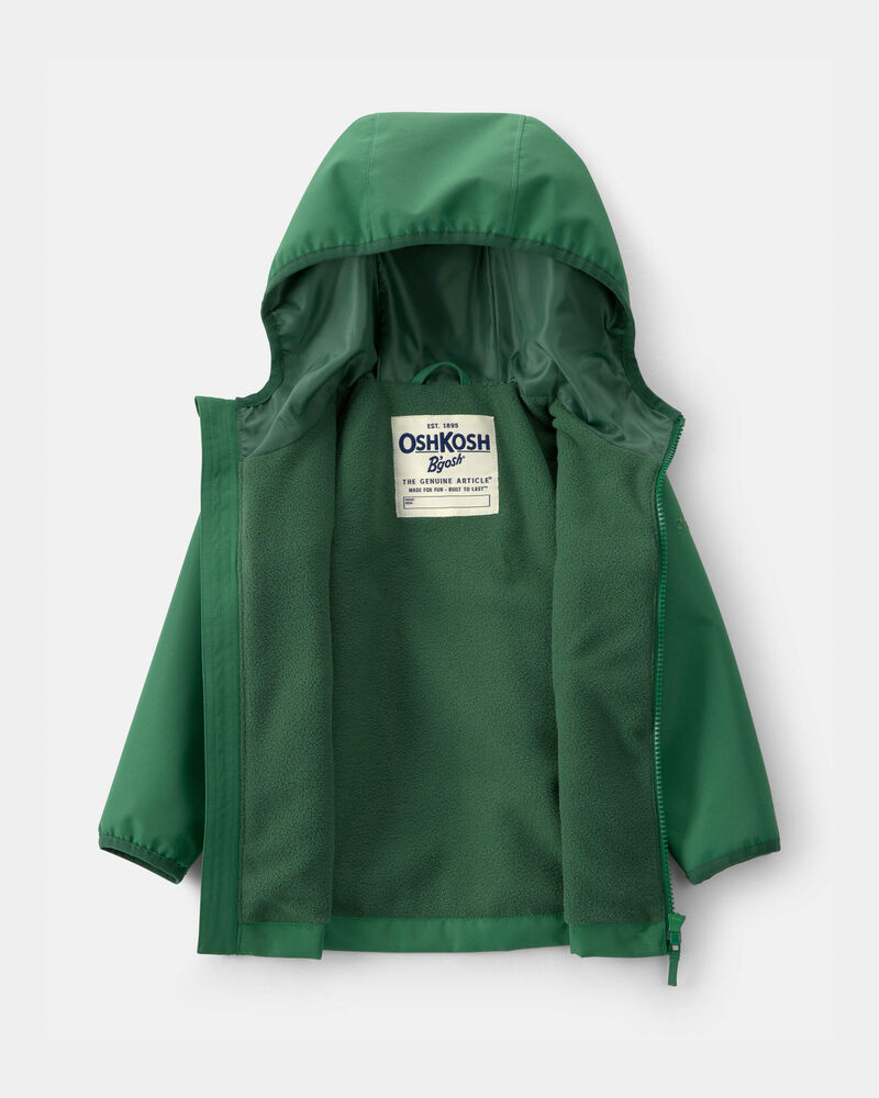 Baby Boy Midweight Fleece Lined Jacket- Green, image 3 of 3 slides
