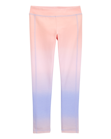 Kid High-Rise Ombre Leggings - Pink/Purple, 