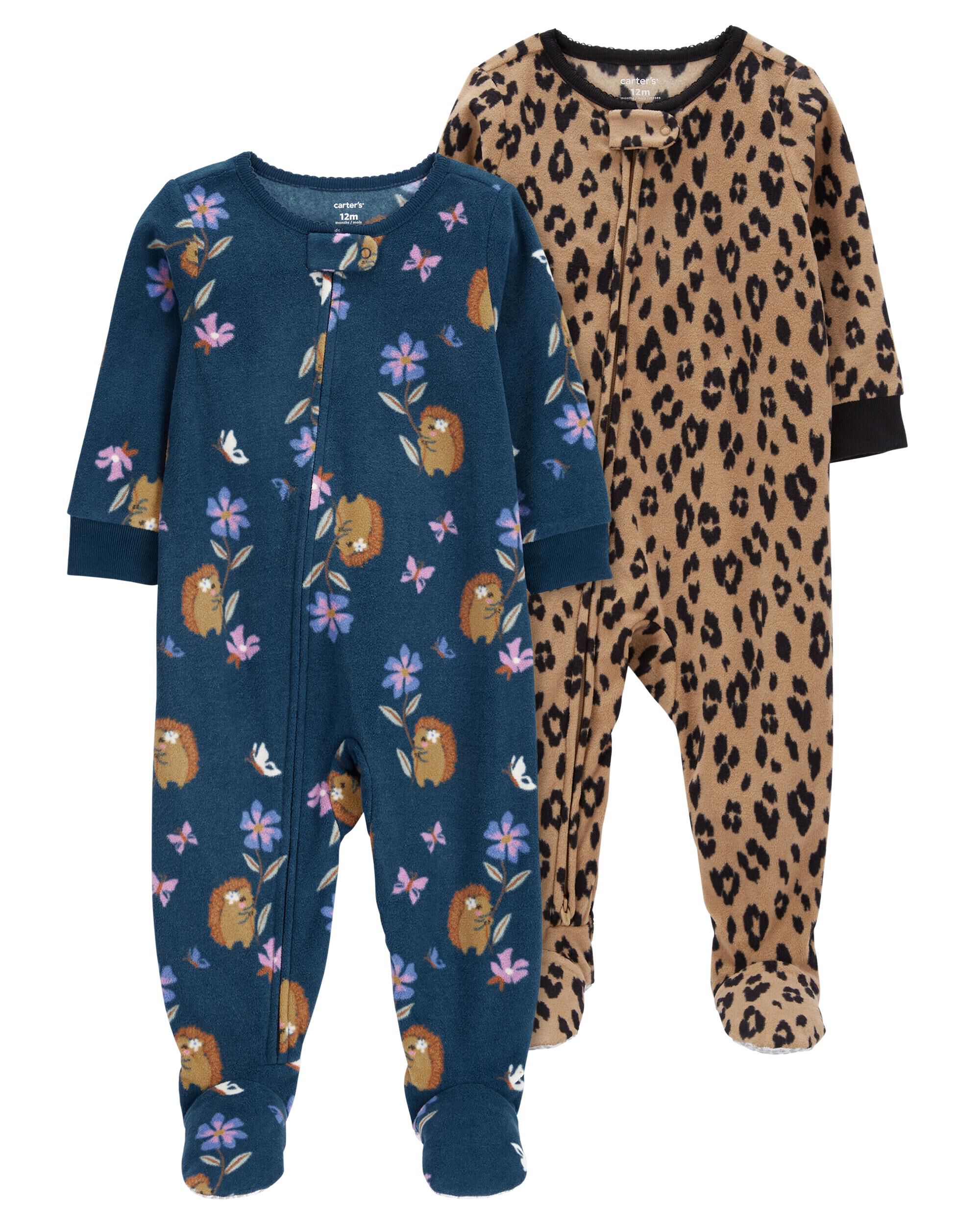 Carters fleece shop pajamas 12 months