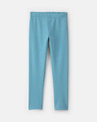 Filles - Legging extensible en molleton &agrave; brillant &ndash; Bleu, image 1 sur 4 diapositives