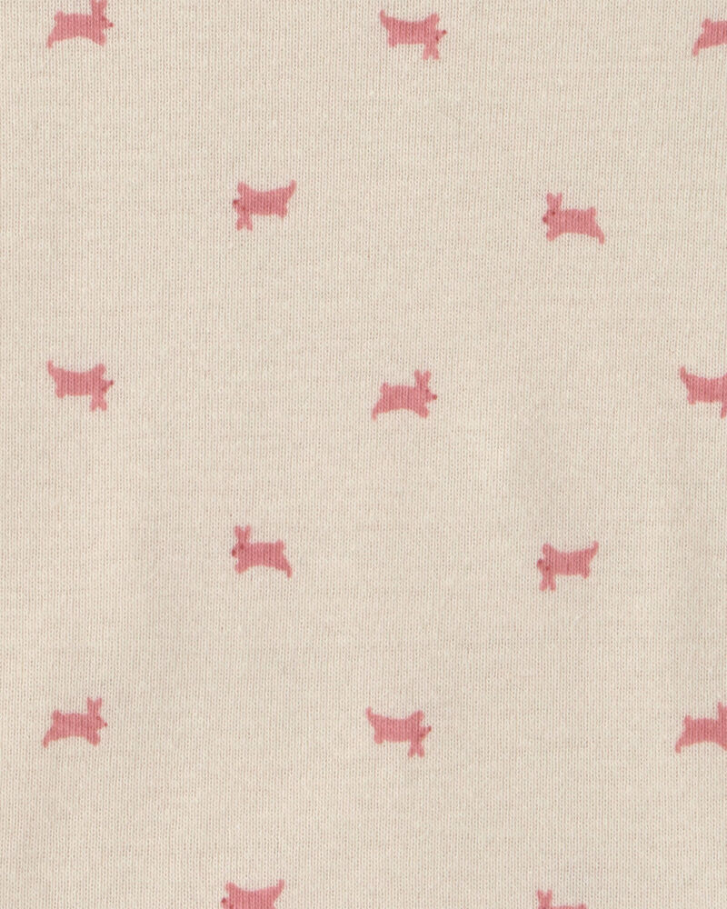 Baby Girl 6-Pack Bunny Long-Sleeve Bodysuits - Pink/Ivory, image 7 of 8 slides