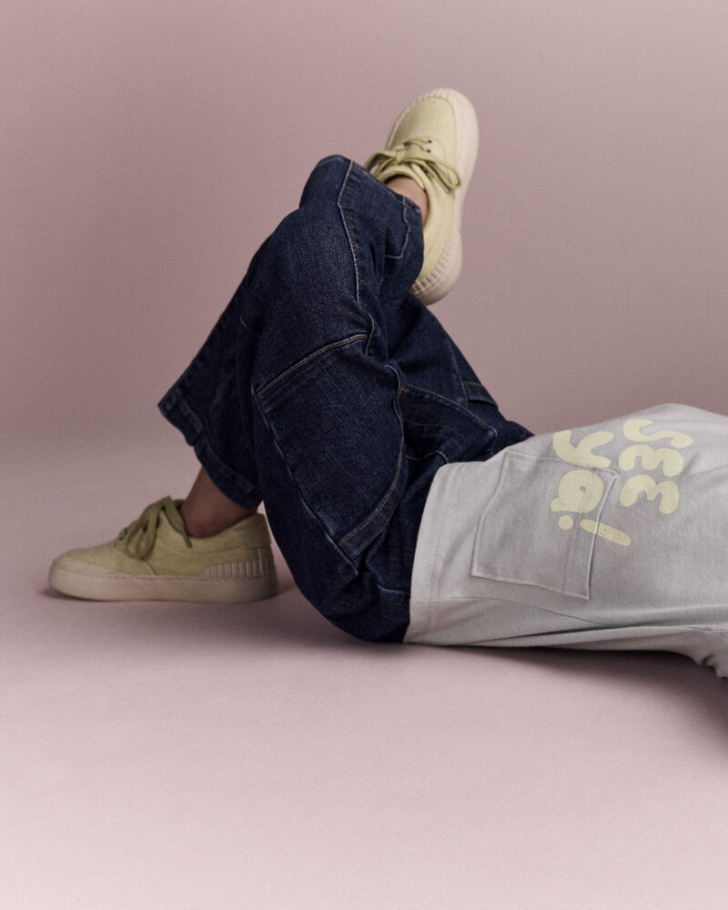 Tout-petit - Pantalon &agrave; poches en denim - Bleu, image 4 sur 7 diapositives
