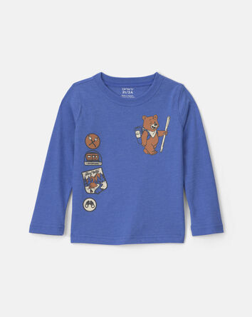 Toddler Boy Long-Sleeve Graphic Tee - Blue, 
