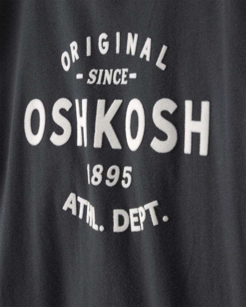 Gar&ccedil;ons - T-shirt &agrave; manches courtes &agrave; imprim&eacute; logo OskKosh - Noir, image 2 sur 3 diapositives