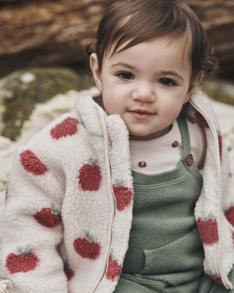 Baby Organic Cotton Sweater Knit Overalls, image 2 of 6 slides